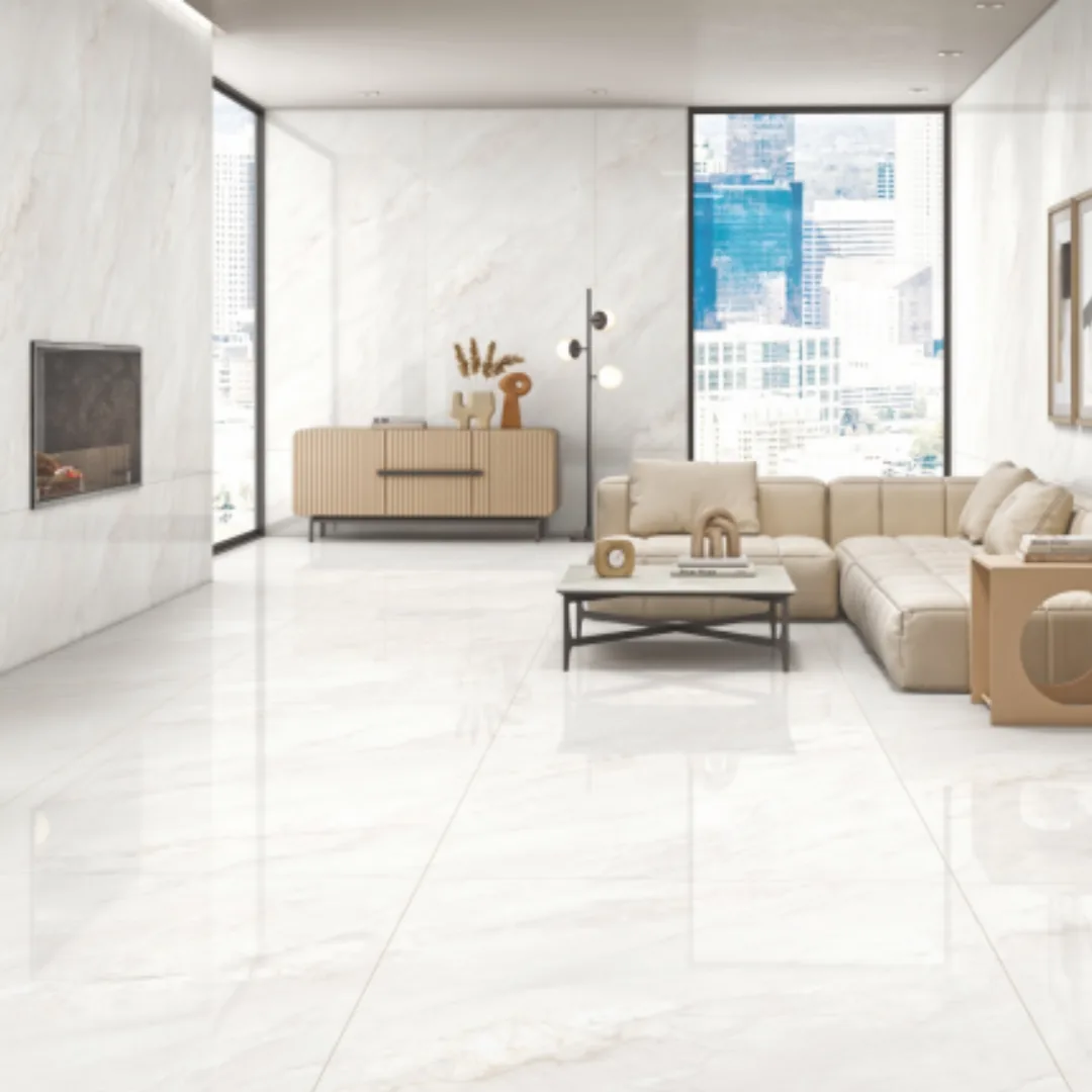 Creanza KJ - Onyx Izola White, marble-look wall tile for bathroom